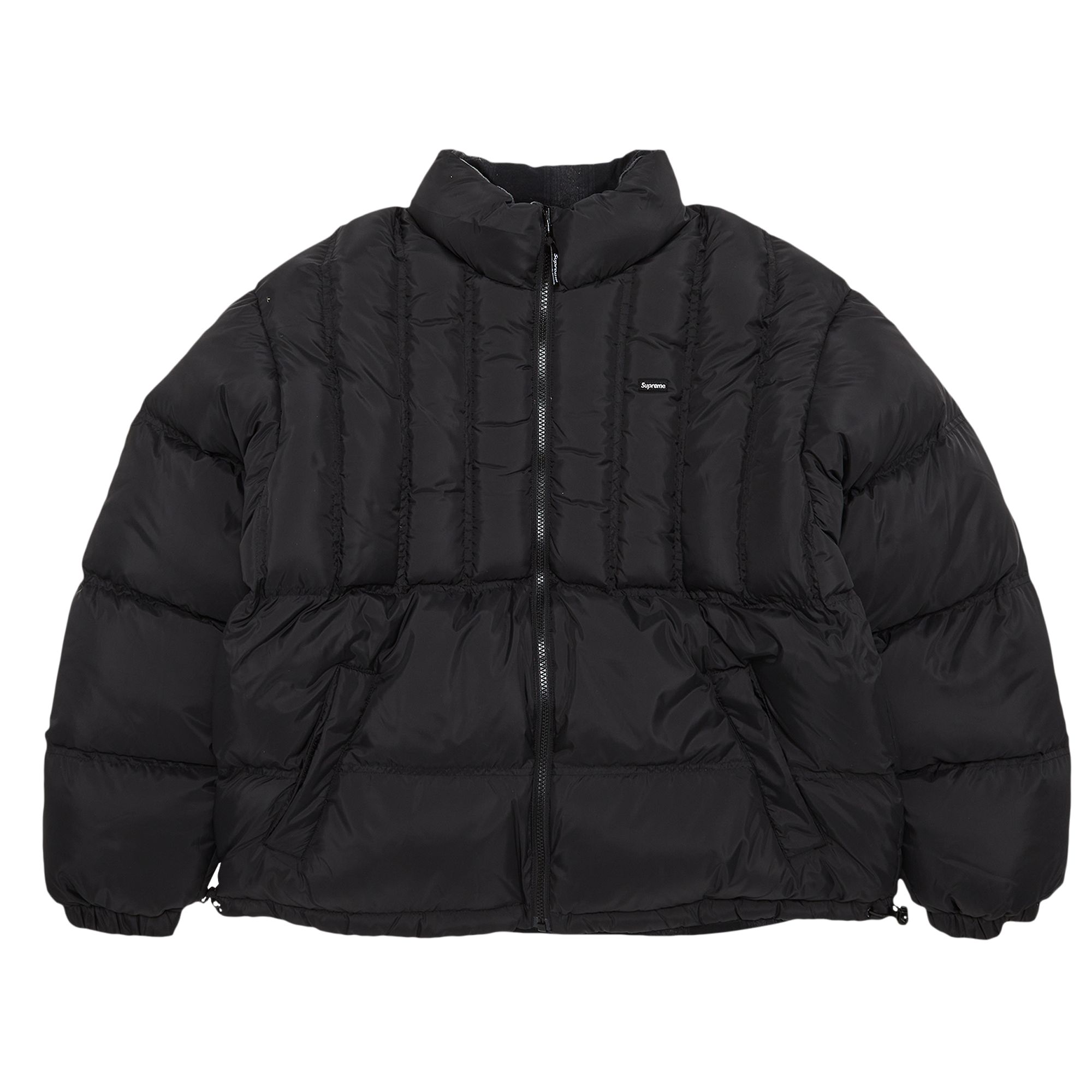 Supreme Flannel Reversible Puffer Jacket 'Black' | Men's Size L