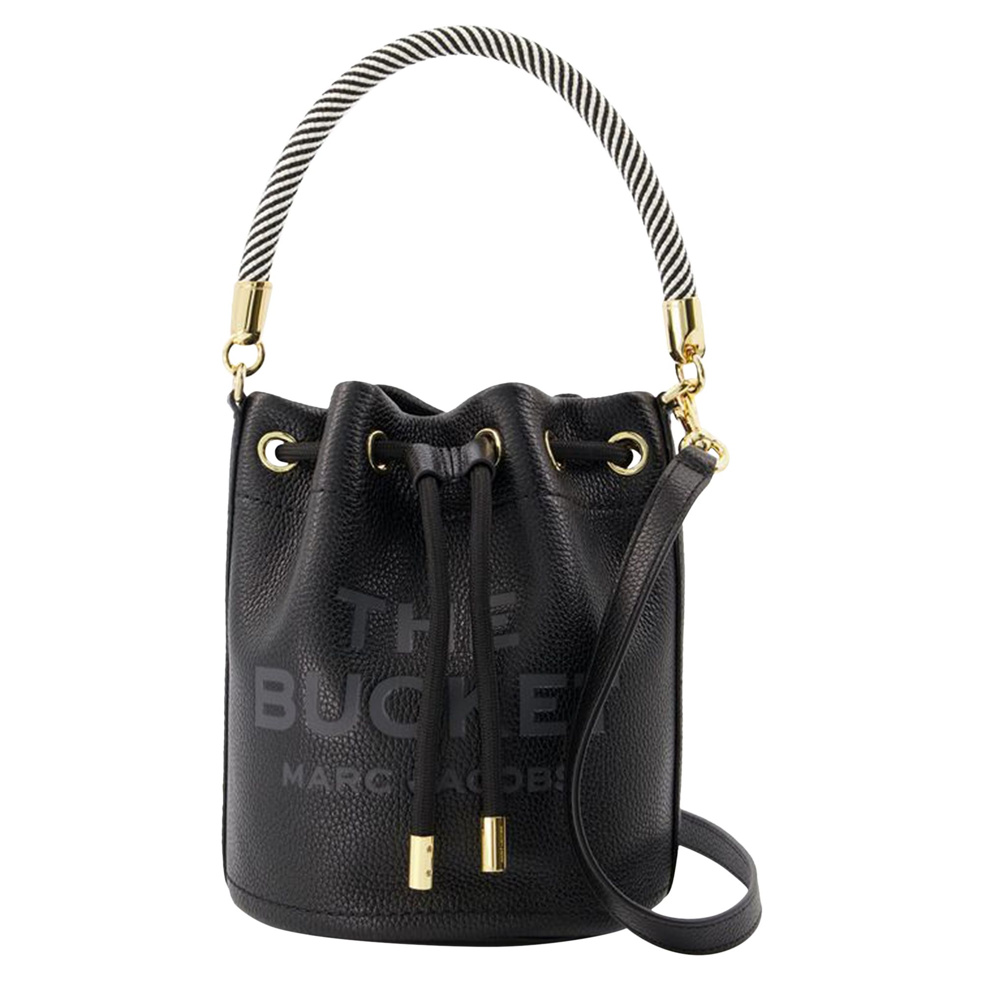 Pre-owned Marc Jacobs Leather Bucket Bag 'black'