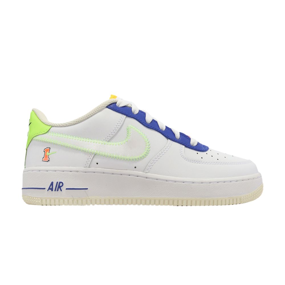 Pre-owned Nike Air Force 1 Lv8 Gs 'player One - Ghost Green' | White | Kid's Size 7