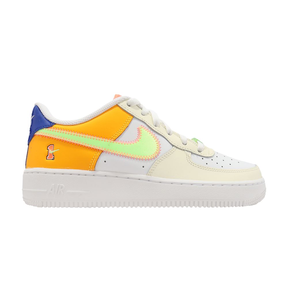 Pre-owned Nike Air Force 1 Lv8 Gs 'player One - Laser Orange' | White | Kid's Size 5