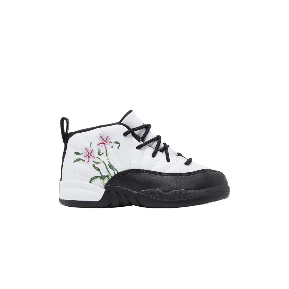 Pre-owned Air Jordan 12 Retro Td 'floral' | White | Infant Size 7