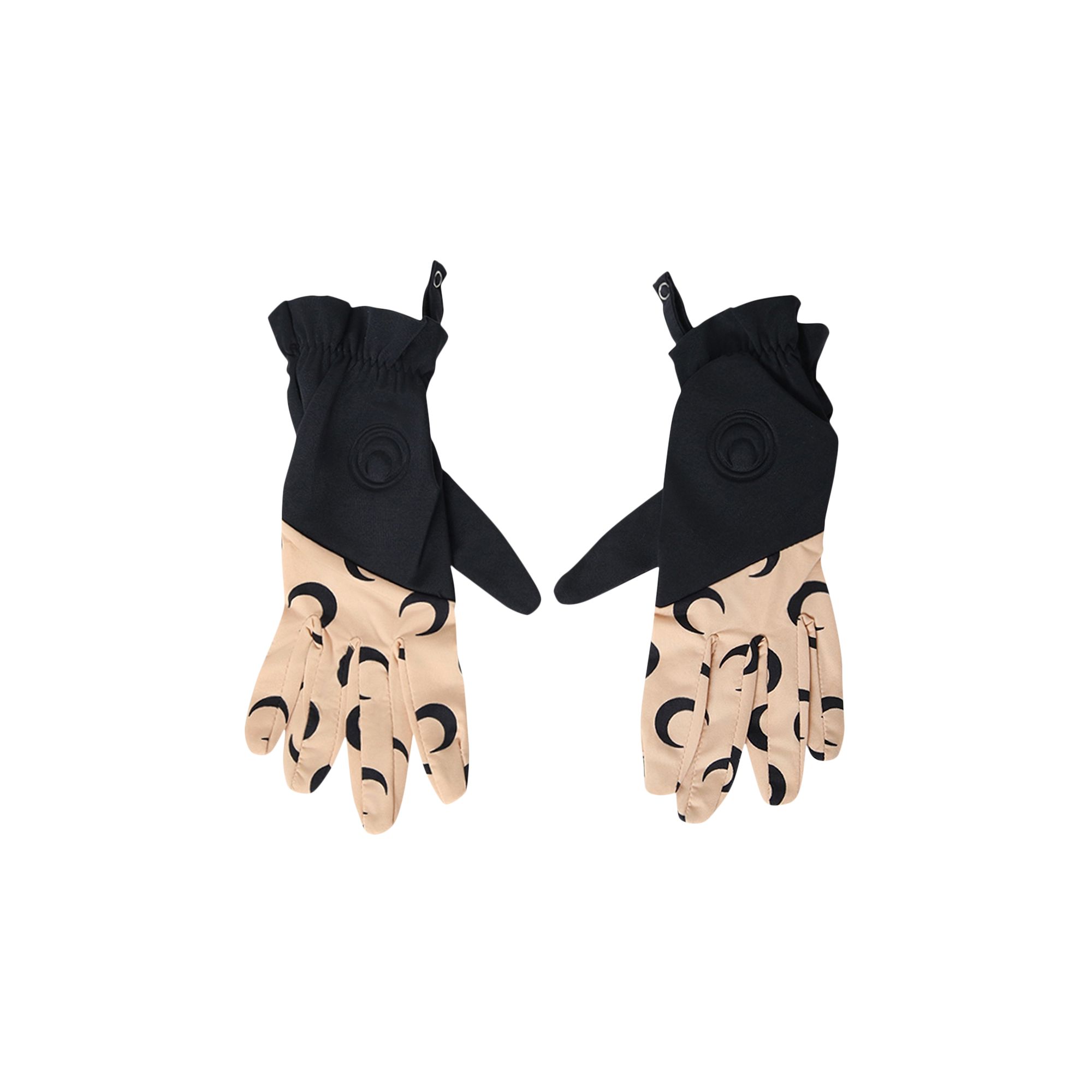Marine Serre Color-Block Moon Gloves 'All Over Moon Tan' | Women's Size M/L