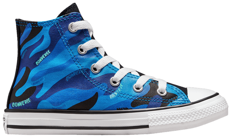 Converse Chuck Taylor All Star High PS Hybrid Camo   Kinetic Blue