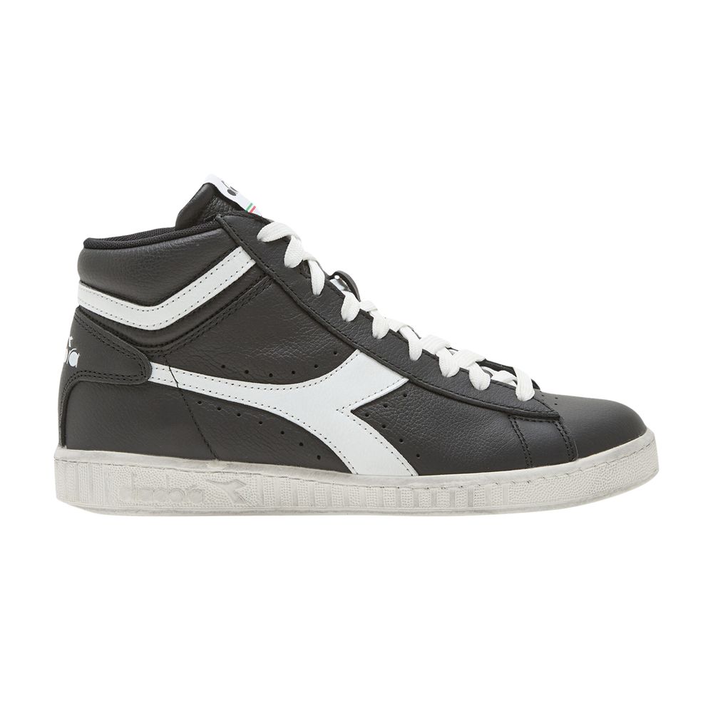 Pre-owned Diadora Game L High Waxed 'black Cloud Dancer' | Men's Size 6