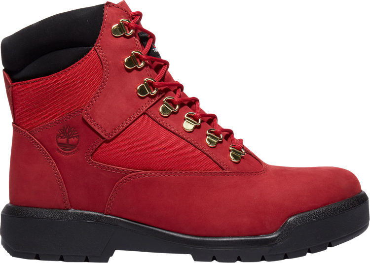 6 Inch Field Boot 'Red Black'
