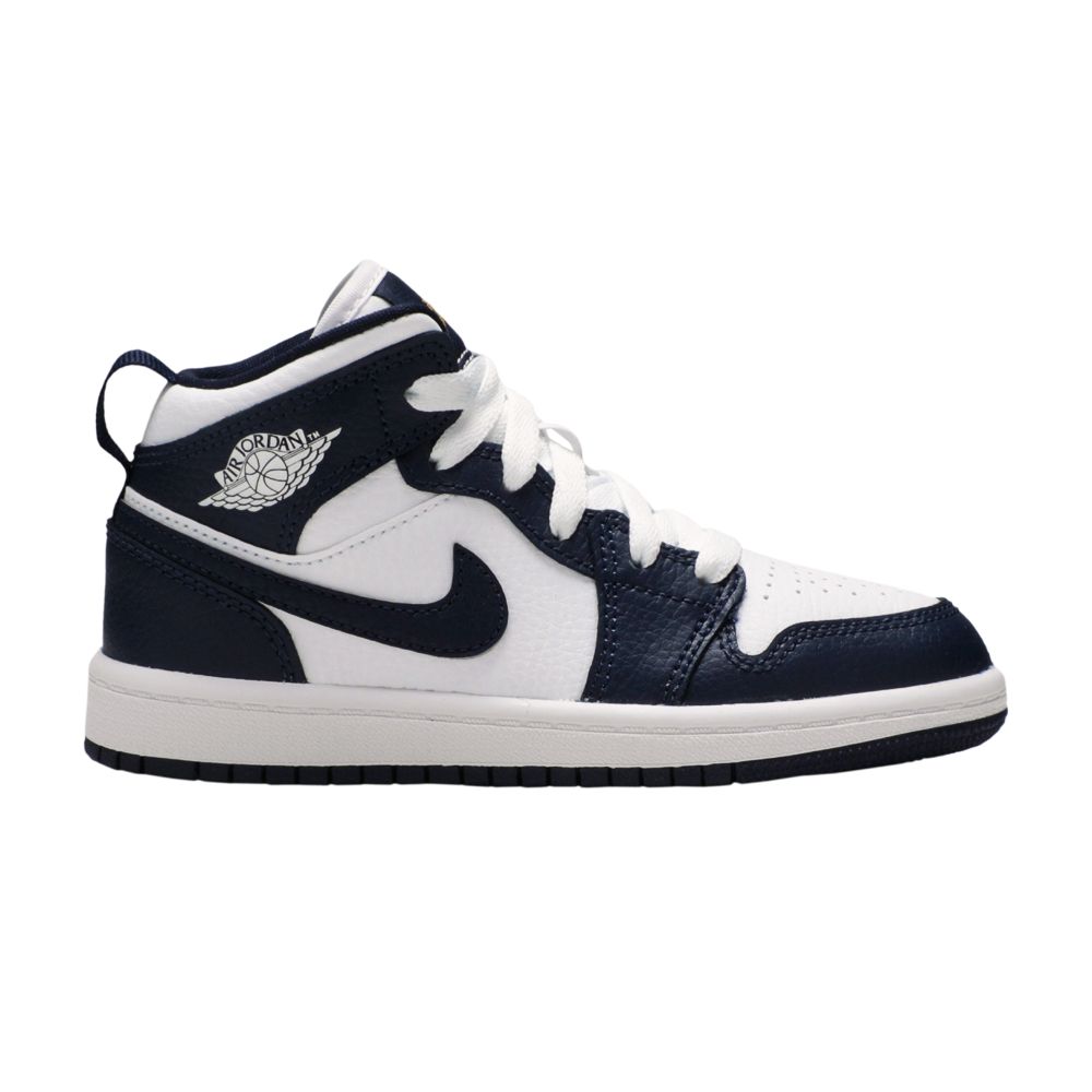 Air Jordan 1 Mid PS 'Obsidian' | White | Kid's Size 12