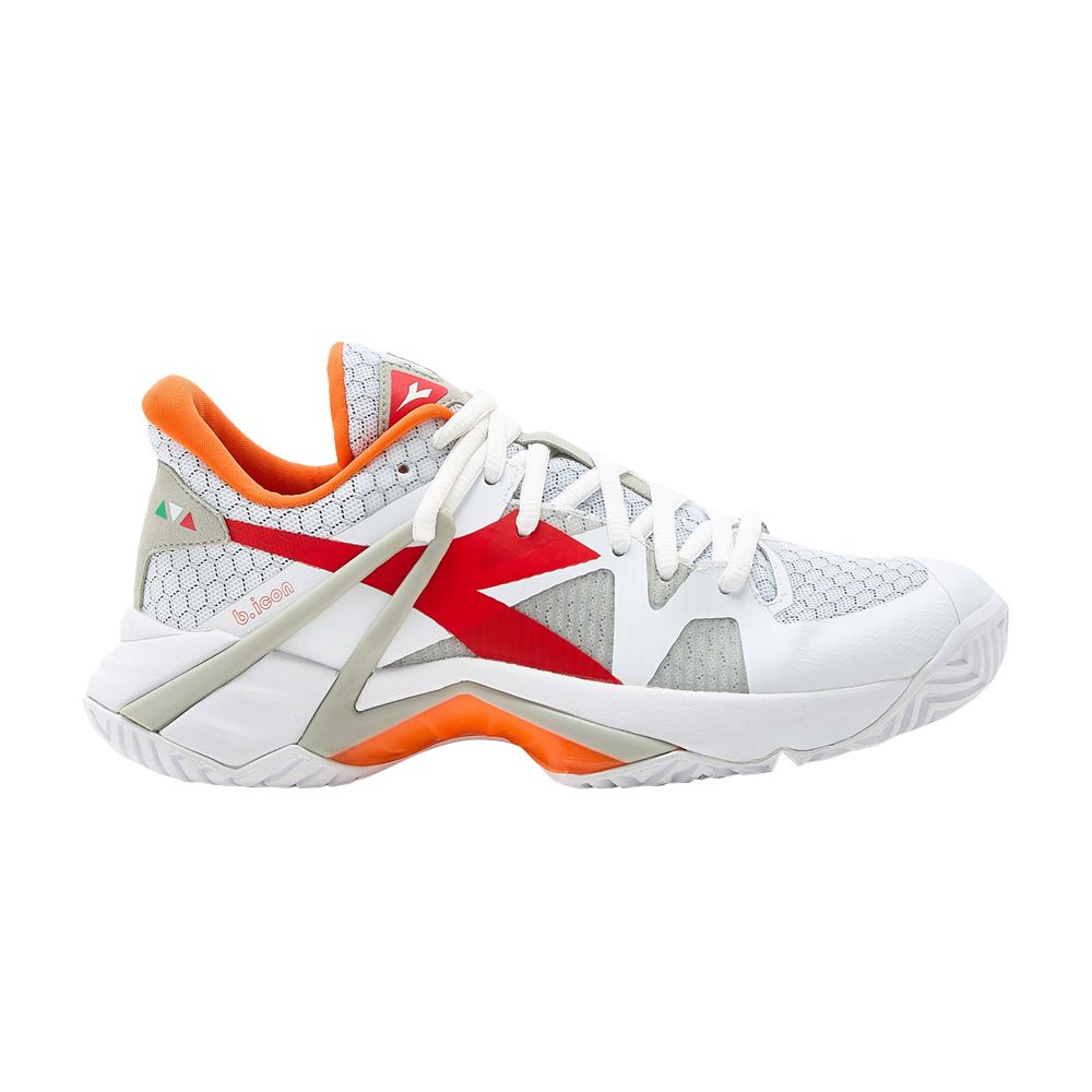 Diadora Wmns B.Icon AG 'White Fiery Red' | Women's Size 5.5 - 101-178116-C6389