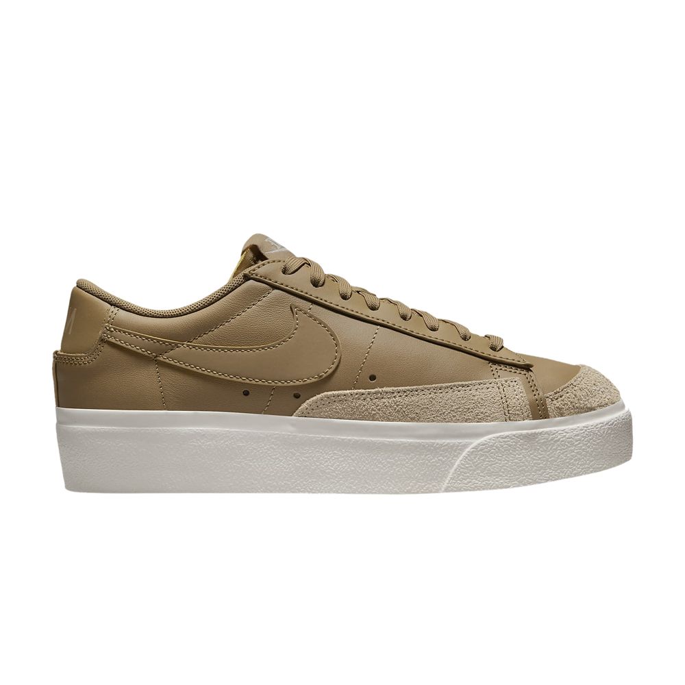 Pre-owned Nike Wmns Blazer Low Platform 'dark Driftwood' In Brown