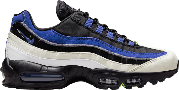 Size 8M - NEW Nike Air Max 95 'Double Swoosh - Black Game Royal