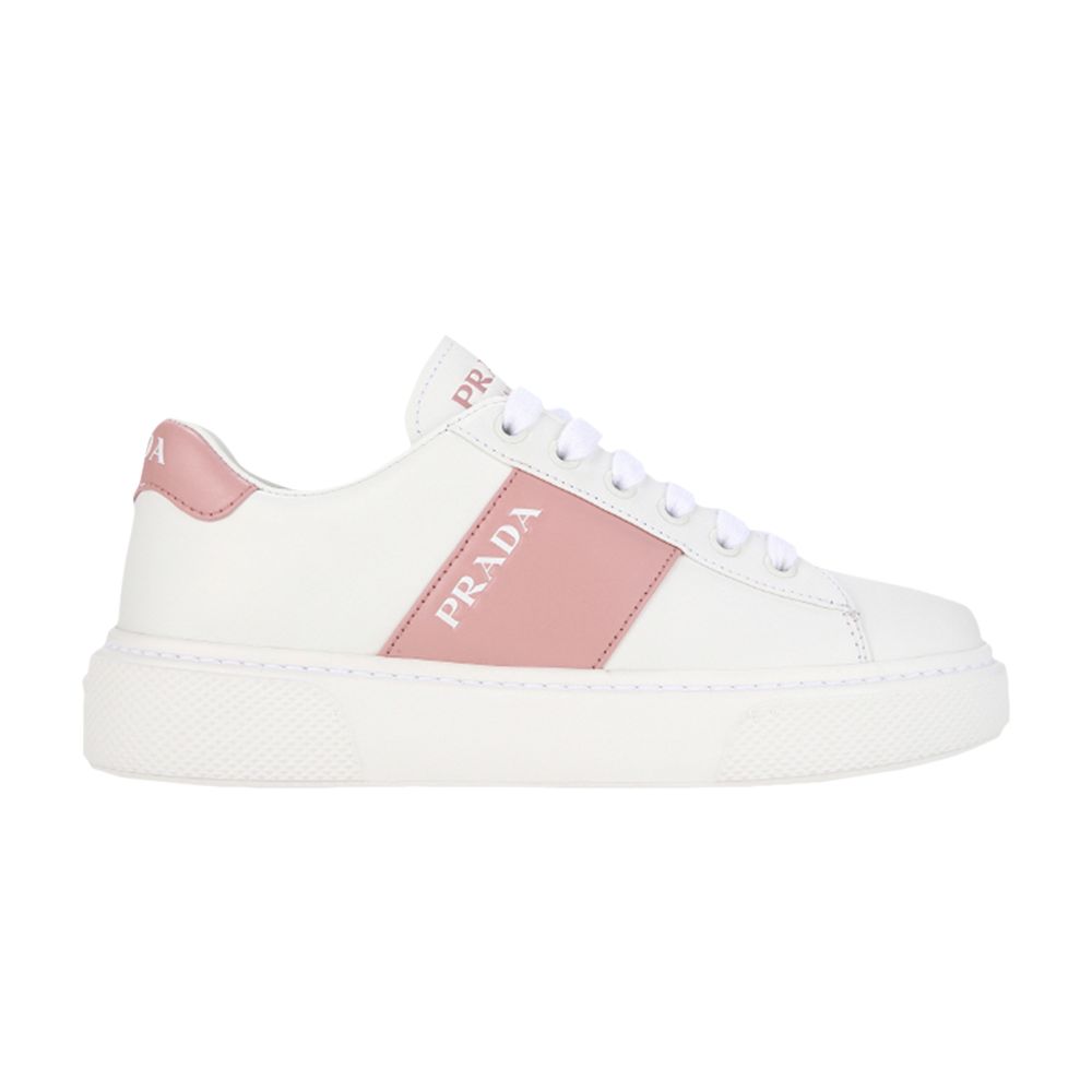 Prada Wmns Logo Sneakers 'White Pink' | Women's Size 3 - 1E223M-3ON8-F0N4W