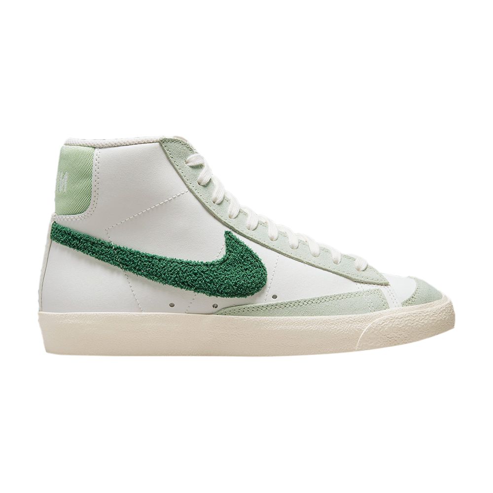 Pre-owned Nike Wmns Blazer Mid '77 'chenille Swoosh - White Gorge Green'