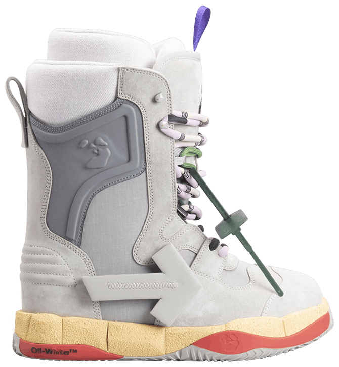 Off White Wmns High Top Snow Boot Light Grey