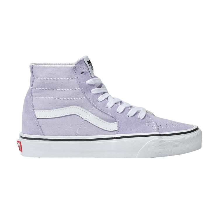 Purple and white high top vans new arrivals