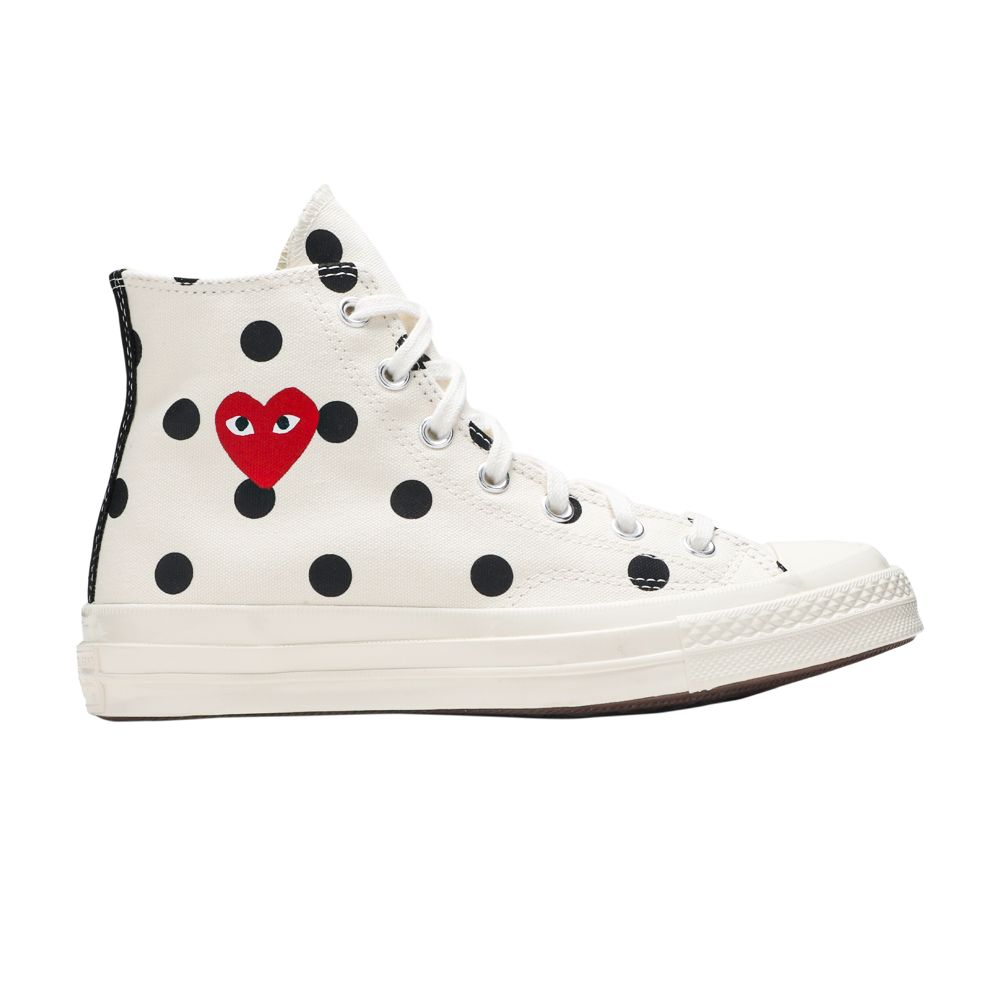 Converse Comme des Garçons x Chuck Taylor All Star 70 Hi 'White Polka Dot' | Men's Size 9