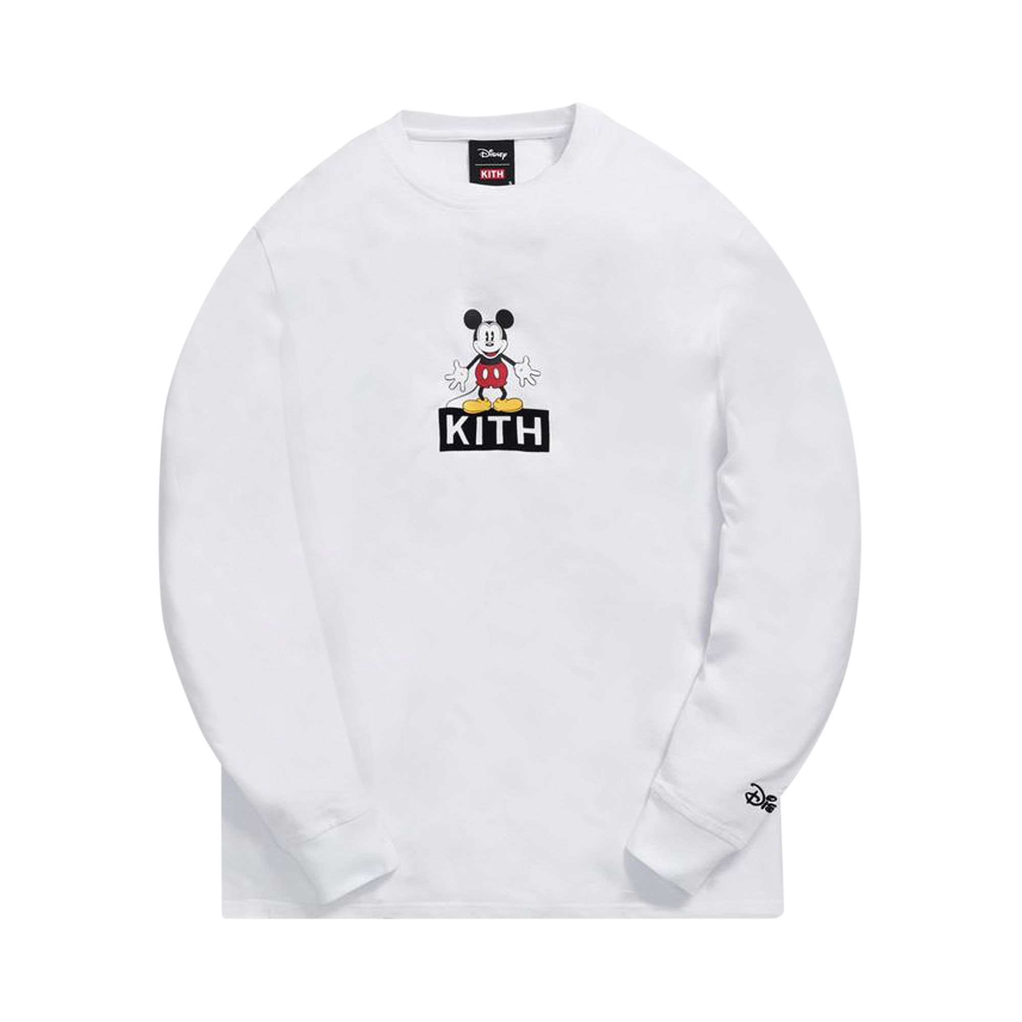 Click to view more detailed imagery on our partner's website Pre-owned Kith X Disney 30s Mickey Standing Classic Logo Long-sleeve T-shirt 'white' | Men's Size S