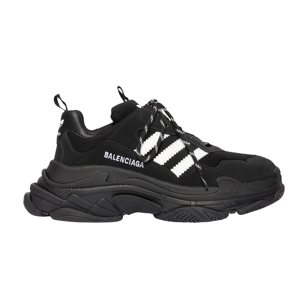 Pre-owned Balenciaga Adidas X Wmns Triple S Sneaker 'black' | Women's Size 38