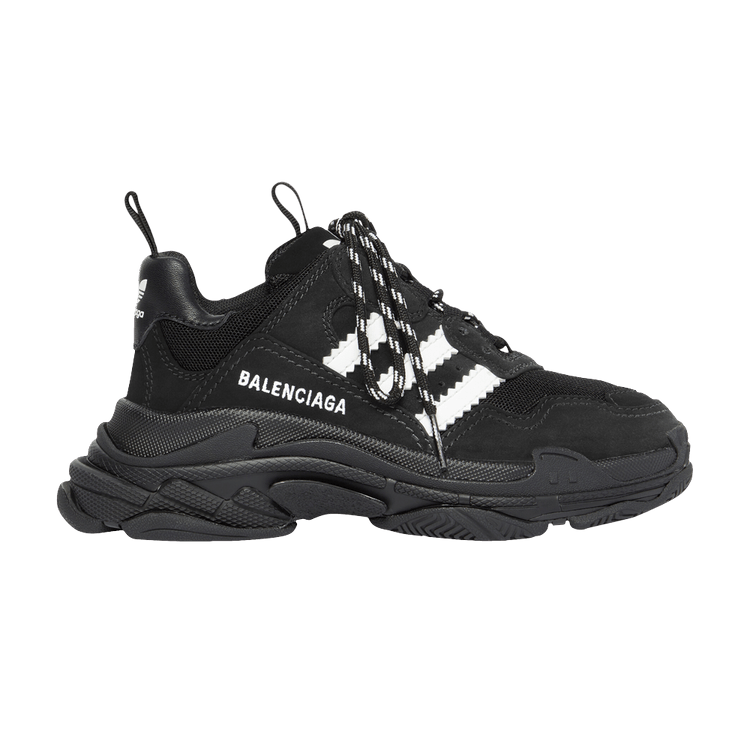 Buy Adidas x Balenciaga Triple S Sneaker Kids 'Black' - 712818 W2ZB2 1090 |  GOAT
