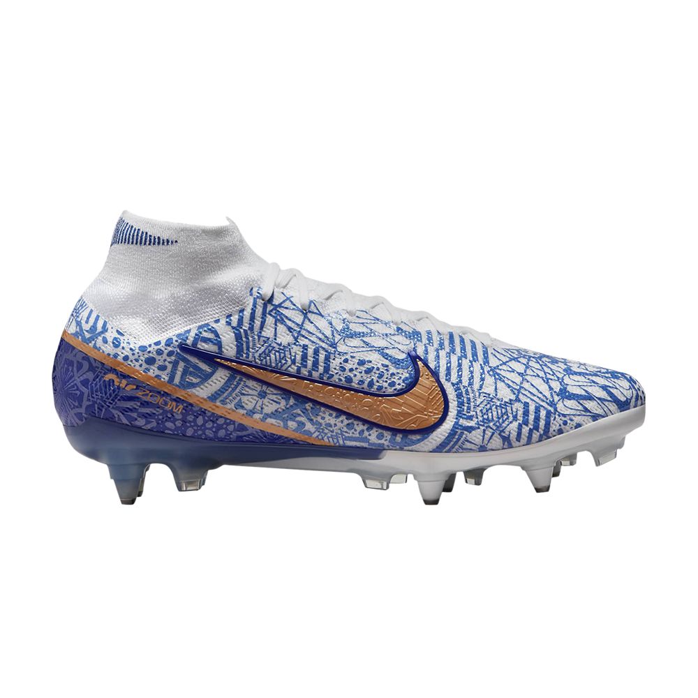 Pre-owned Nike Zoom Mercurial Superfly 9 Elite Cr7 Sg Pro Ac 'azulejo' In Blue