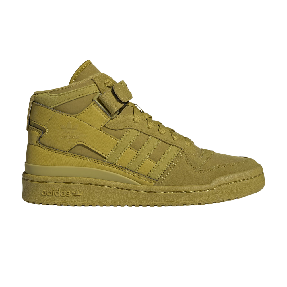 Pre-owned Adidas Originals Wmns Forum Mid 'pulse Olive' In Green