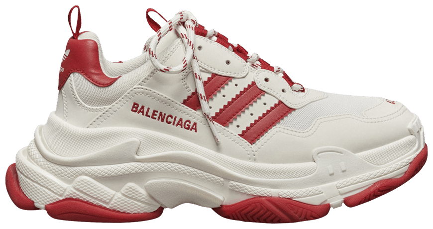 Buy Balenciaga x Adidas Triple S Sneaker 'White Red' IF0166 GOAT