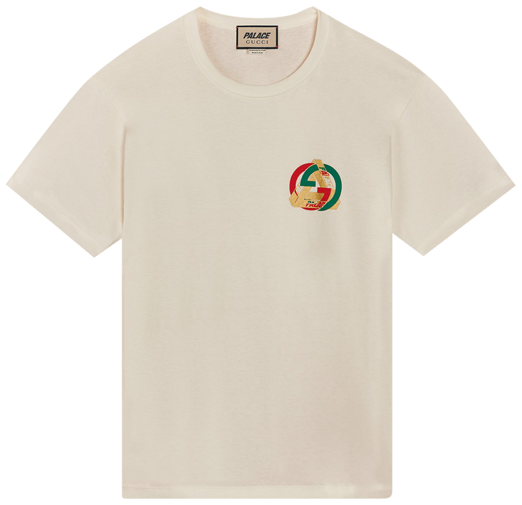 GUCCIパレス　Tシャツ T-shirt Gucci x Palace White size M International in Cotton