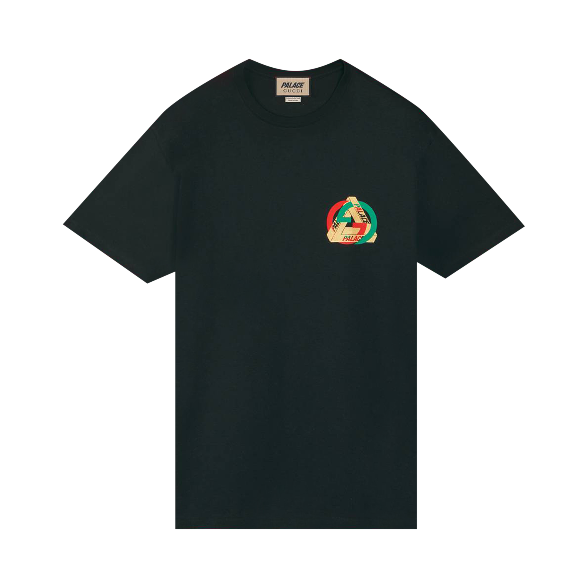 Pre-owned Gucci X Palace Printed Heavy Cotton Jersey T-shirt 'black'