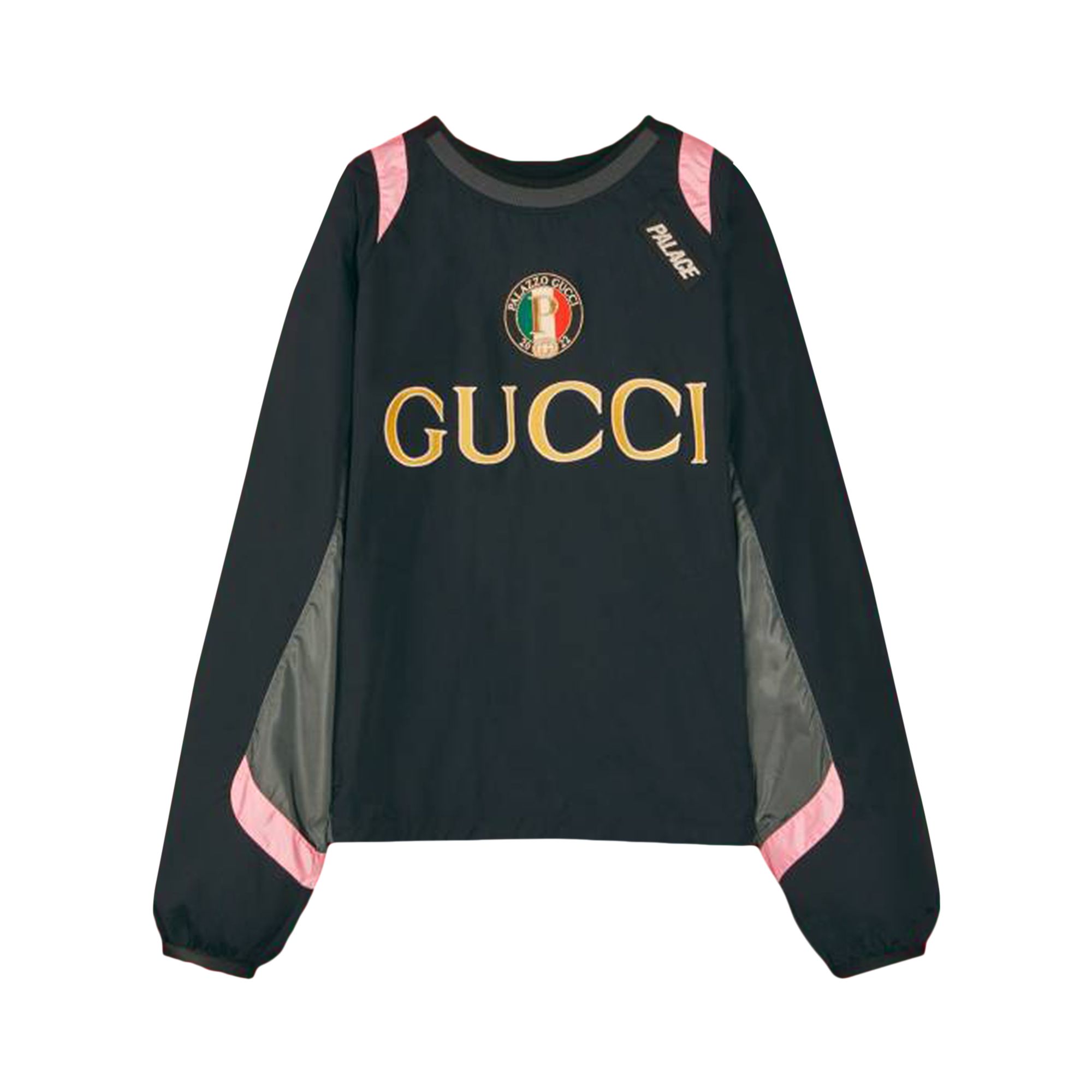 Pre-owned Gucci X Palace Nylon Track Jacket With Patches 'black' | Men's Size S