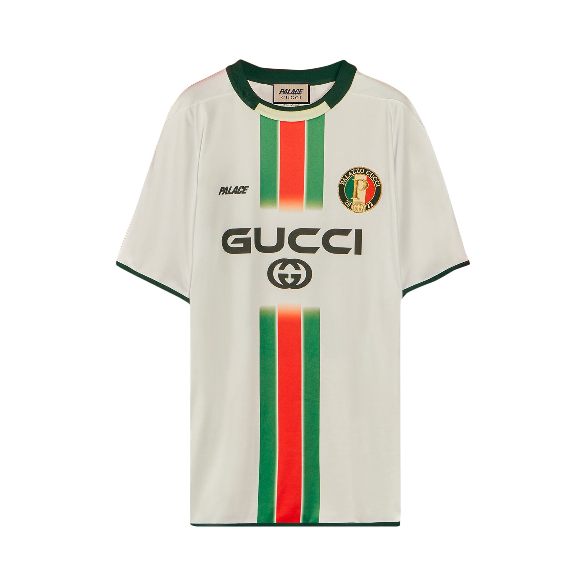 Gucci x Palace Printed Football Technical Jersey T-Shirt 'White' | Men's Size S