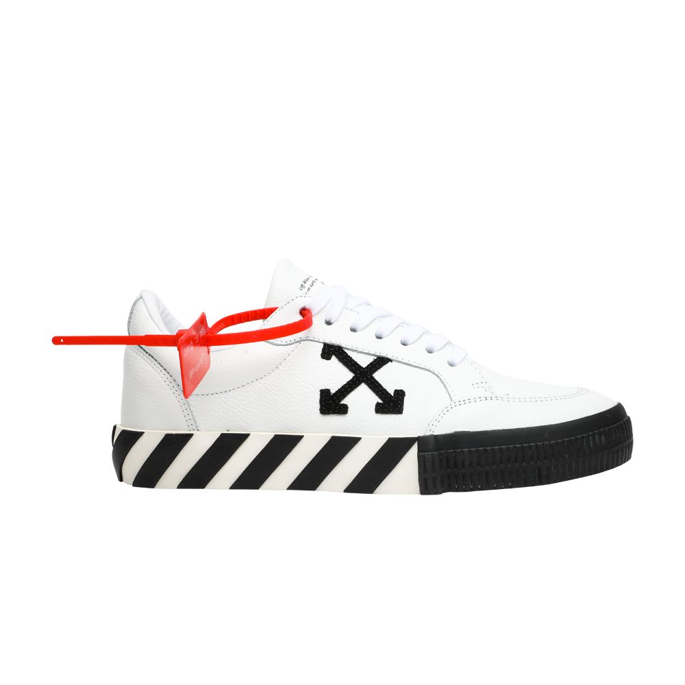 Pre-owned Off-white Vulcanized Low 'white Black' | Men's Size 43