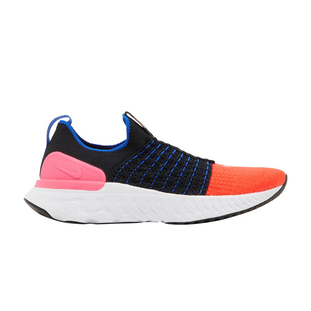 Nike Wmns React Phantom Run Flyknit 2 'Black Bright Crimson' | Women's Size 8.5
