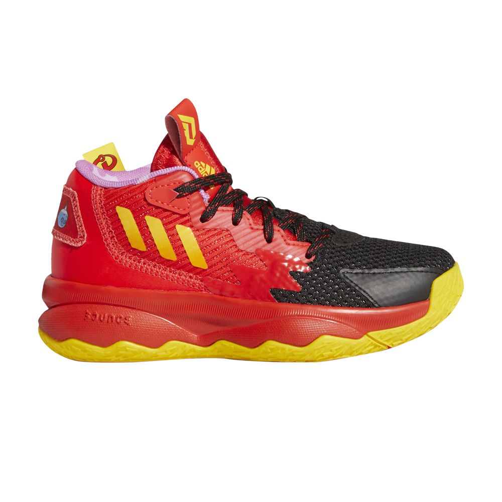 Pre-owned Adidas Originals Adidas Pixar X Dame 8 Little Kid 'jack-jack' | Red | Kid's Size 3