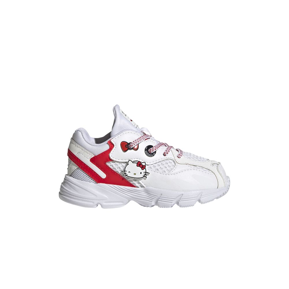 Pre-owned Adidas Originals Adidas Hello Kitty X Astir I 'white Vivid Red' | Infant Size 4