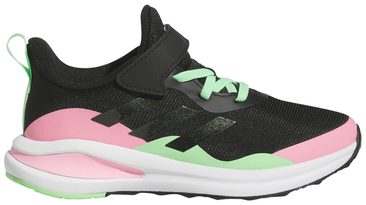 Adidas FortaRun J Black Pink Green