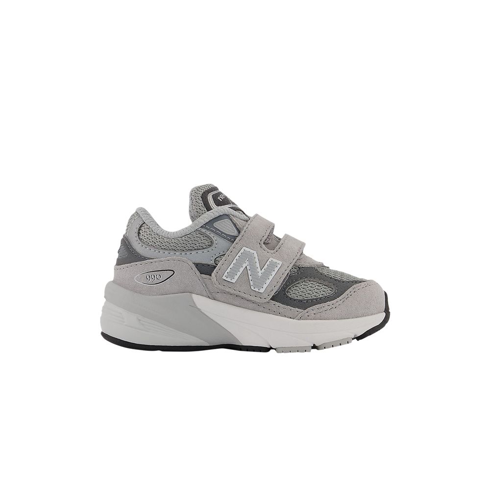 New Balance 990v6 Hook & Loop Toddler 'Castlerock' | Grey | Infant Size 5
