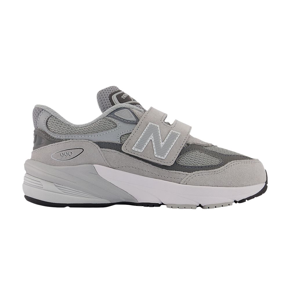 Pre-owned New Balance 990v6 Hook & Loop Little Kid 'castlerock' | Grey | Kid's Size 11.5 In Gray