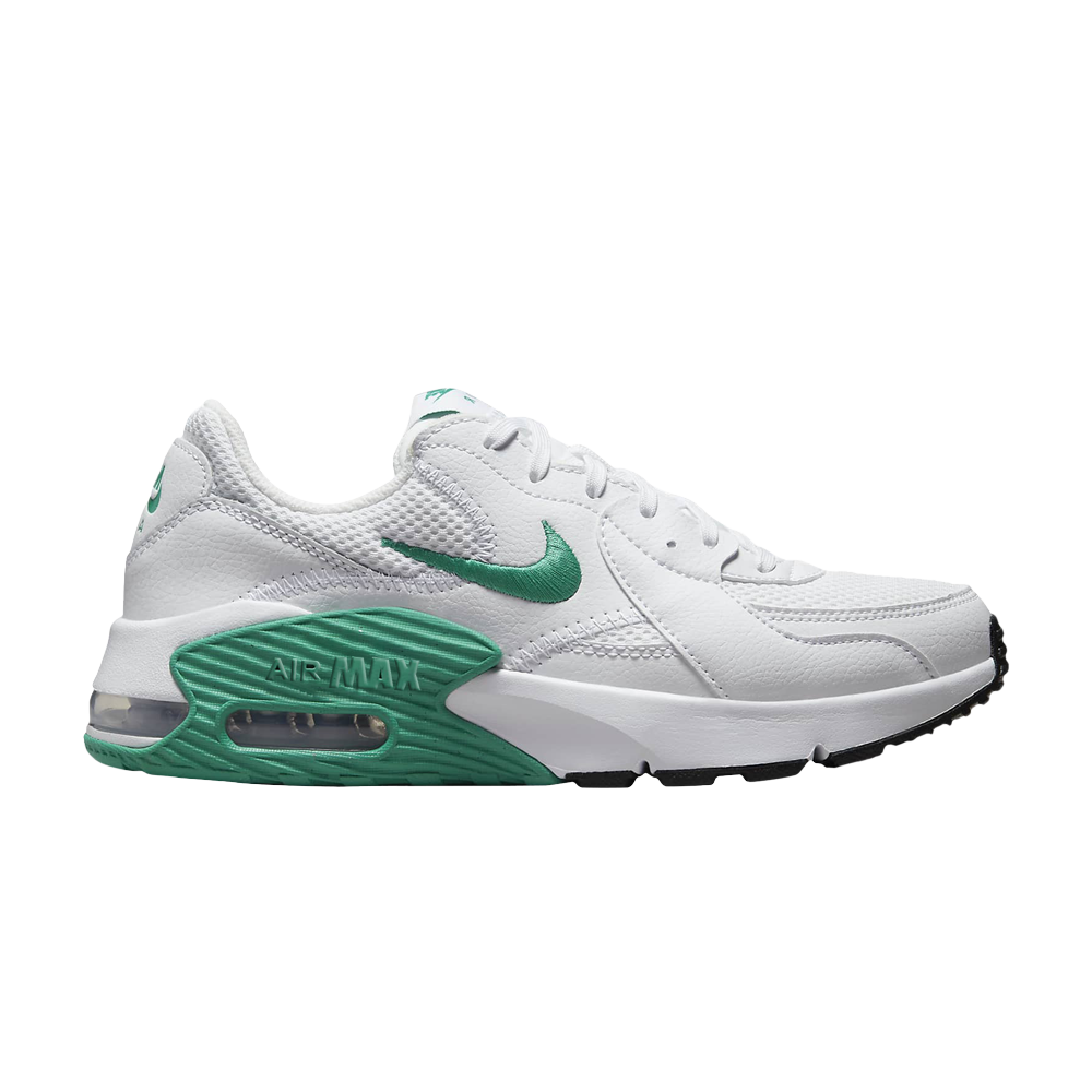 nike white and green air max excee
