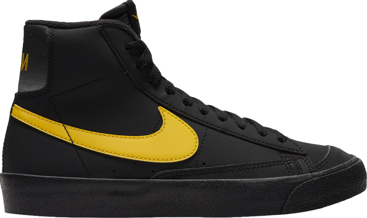 Nike - Men - Blazer Mid '77 Vintage - Black/Speed Yellow - Nohble