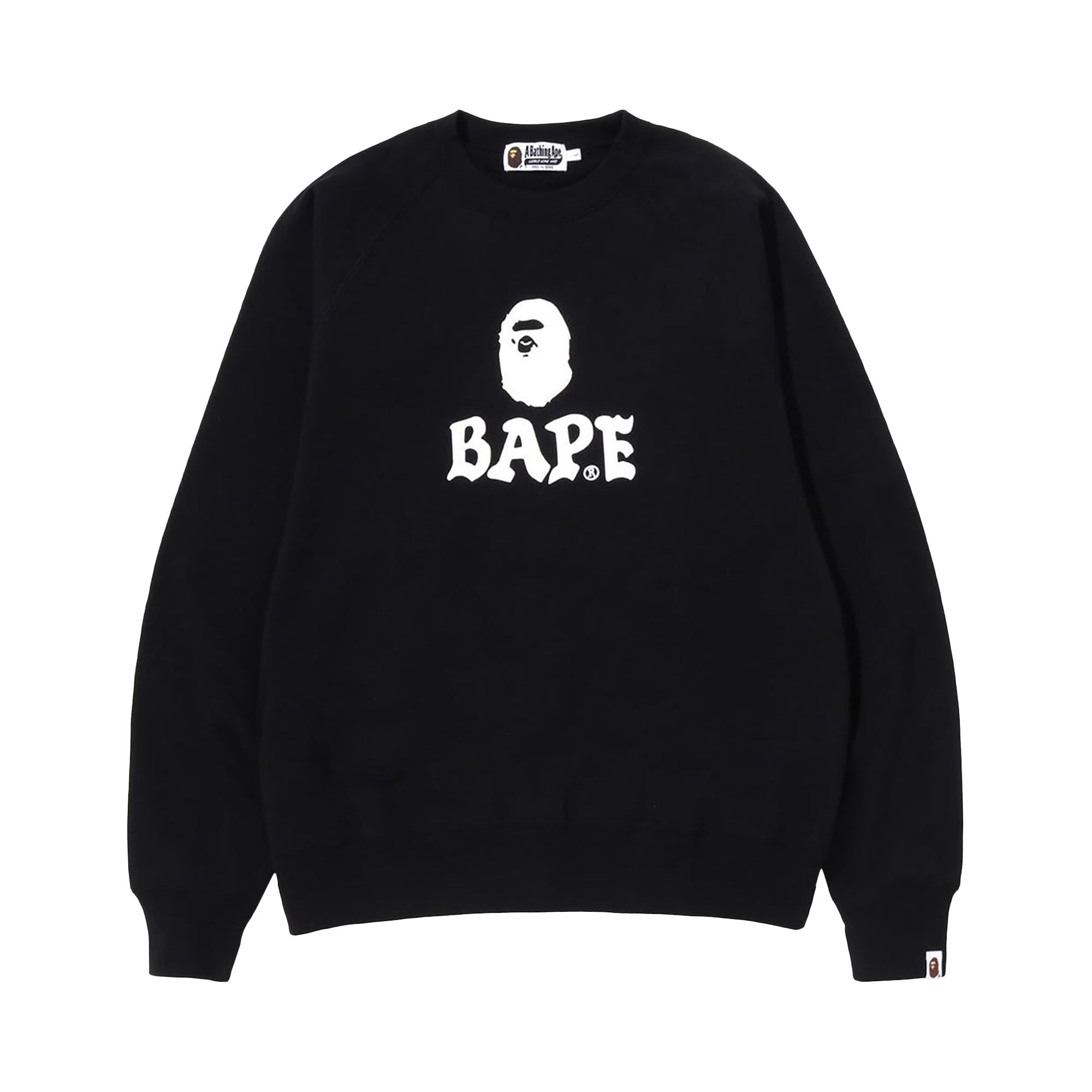 BAPE Relaxed Fit Crewneck 'Black' | Men's Size XL