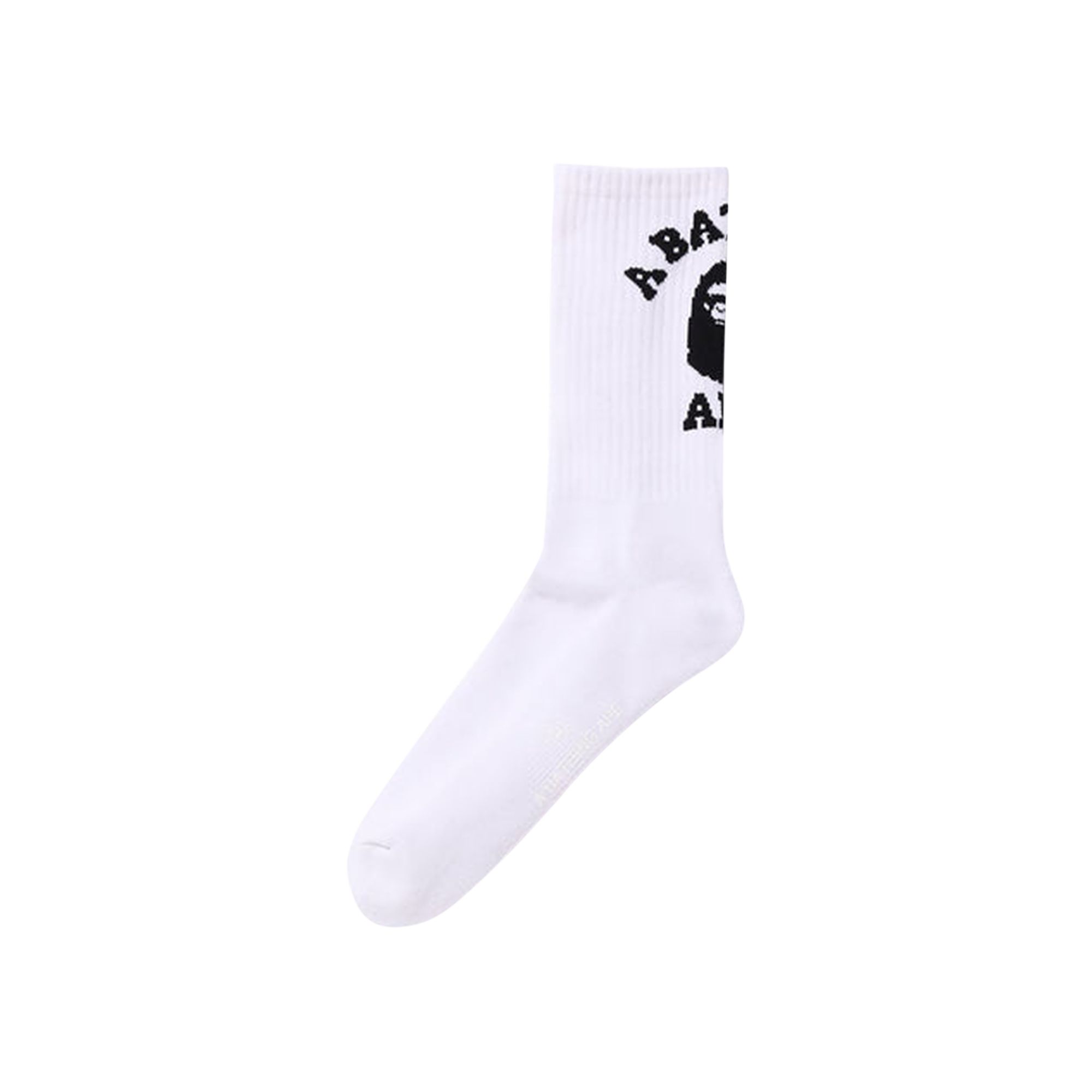BAPE College Socks 'White' | Men's Size L