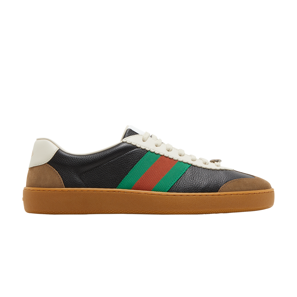 Pre-owned Gucci G74 Web Low 'black' In Multi-color