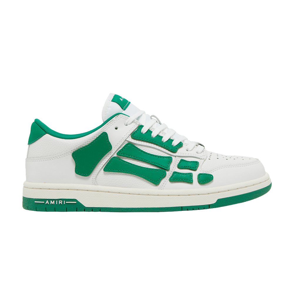 Amiri Skel Top Low 'White Green' | GOAT