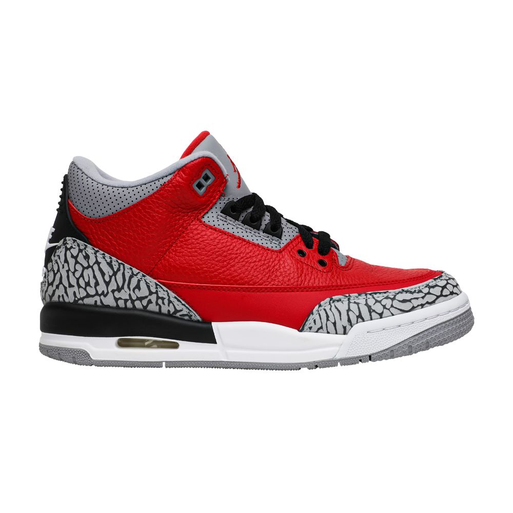 Pre-owned Air Jordan 3 Retro Se Gs 'unite' | Red | Kid's Size 4.5