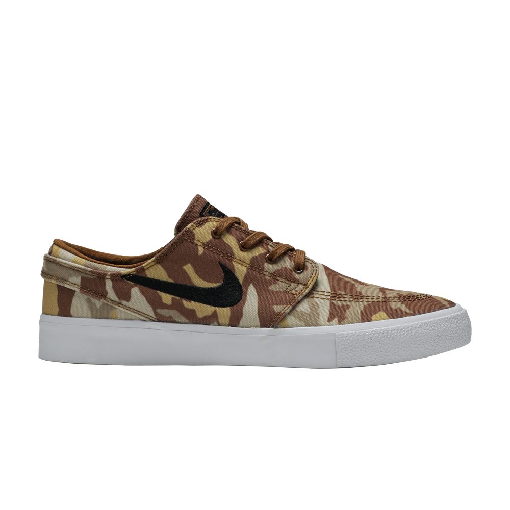 Nike Zoom Janoski Canvas Premium SB 'Light Camo' | Brown | Men's Size 4.5