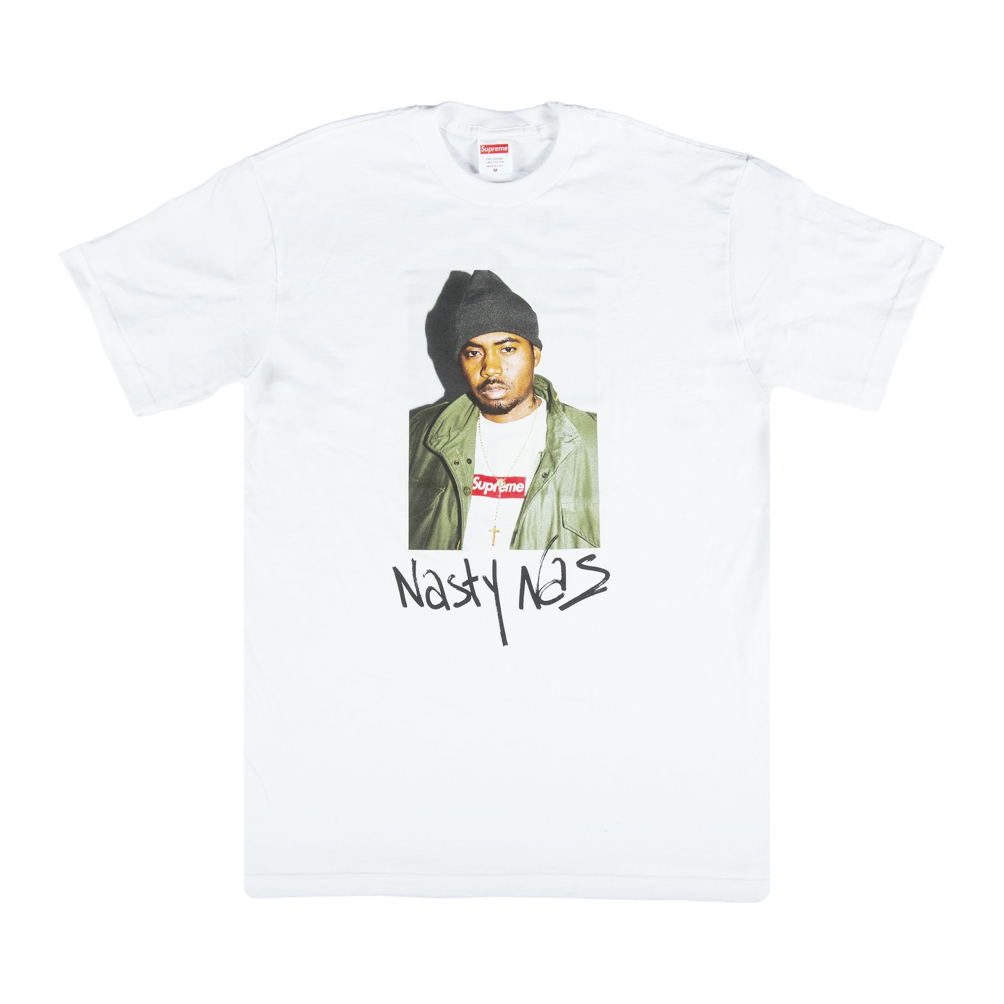 Supreme Nas T-Shirt 'White' | Men's Size M