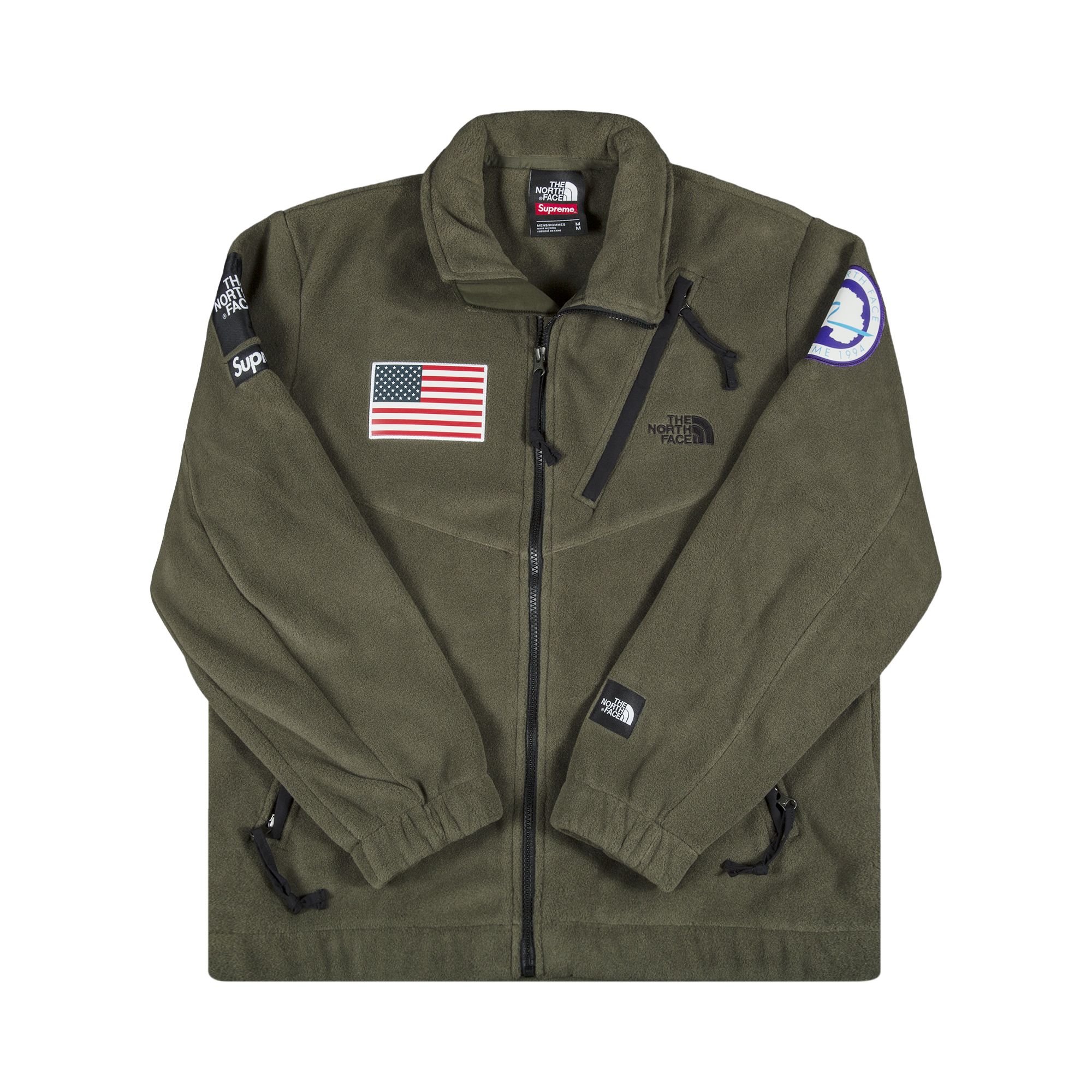 Supreme x The North Face Trans Antarctica Expedition Fleece Jacket 'Olive' | Green | Men's Size M