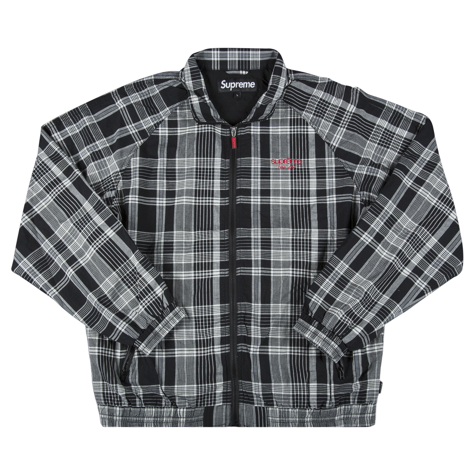 Pre-owned Supreme Madras Track Jacket 'black' | Men's Size Xl