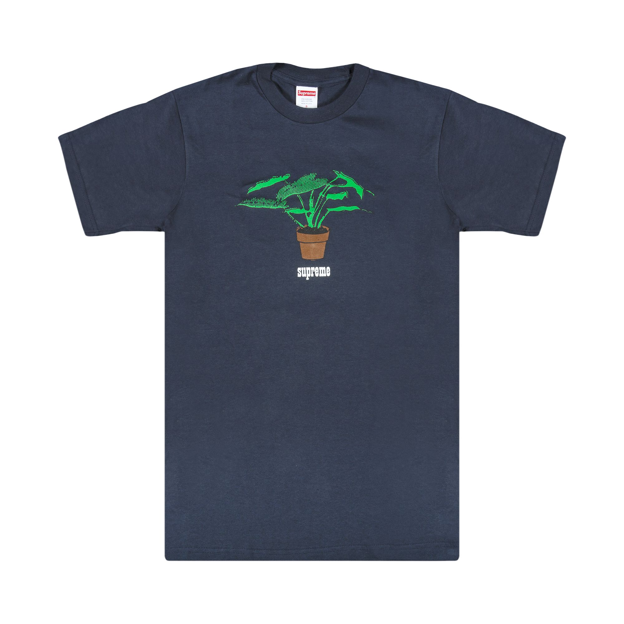 Pre-owned Supreme Plant T-shirt 'navy' | Blue | Men's Size L
