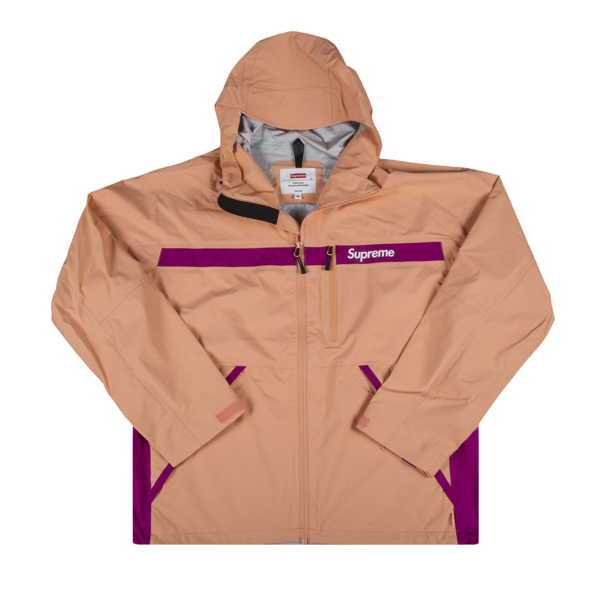 Pre-owned Supreme Taped Seam Jacket 'coral' | Orange | Men's Size L