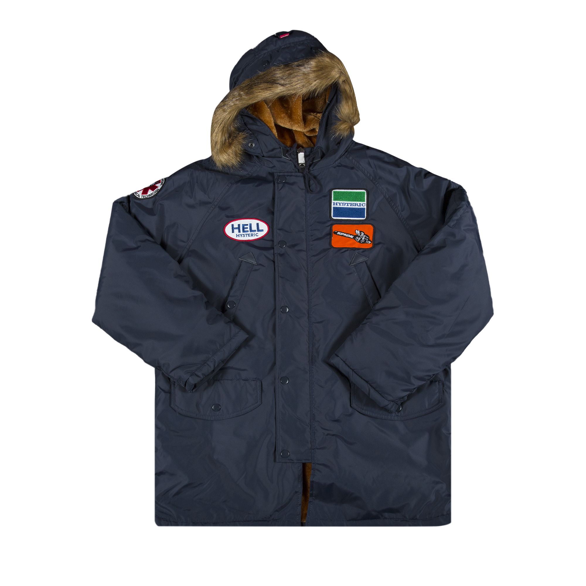 Pre-owned Supreme X Hysteric Glamour N-3b Parka 'navy' | Blue | Men's Size M