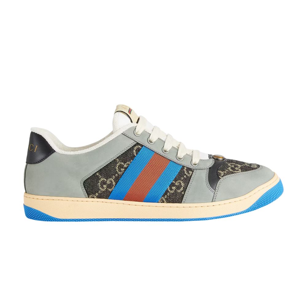 Pre-owned Gucci Gg Screener 'gg Canvas - Grey Blue'